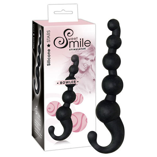 anal beads smile bowler black