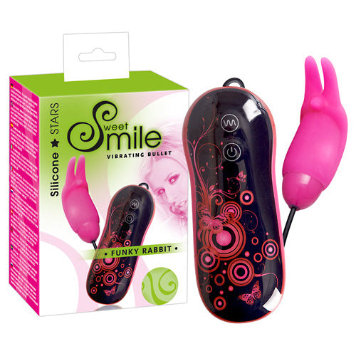 clitoral vibrators smile funky rabbit bullet pink