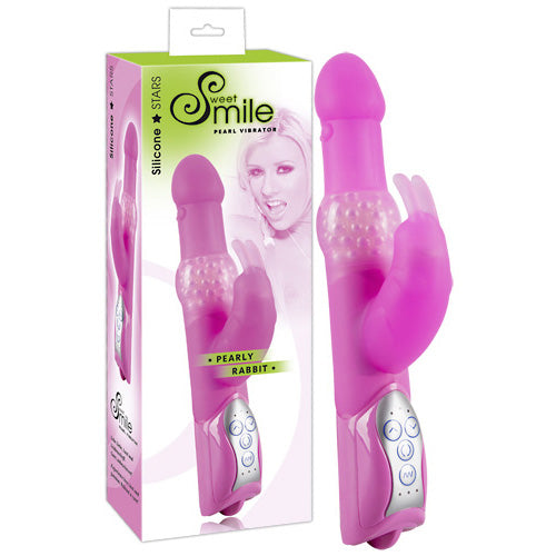 clitoral vibrators smile pearly rabbit vibrator pink